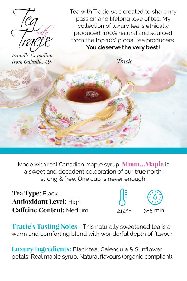 Maple Black Tea Tasting Notes and Ingredients