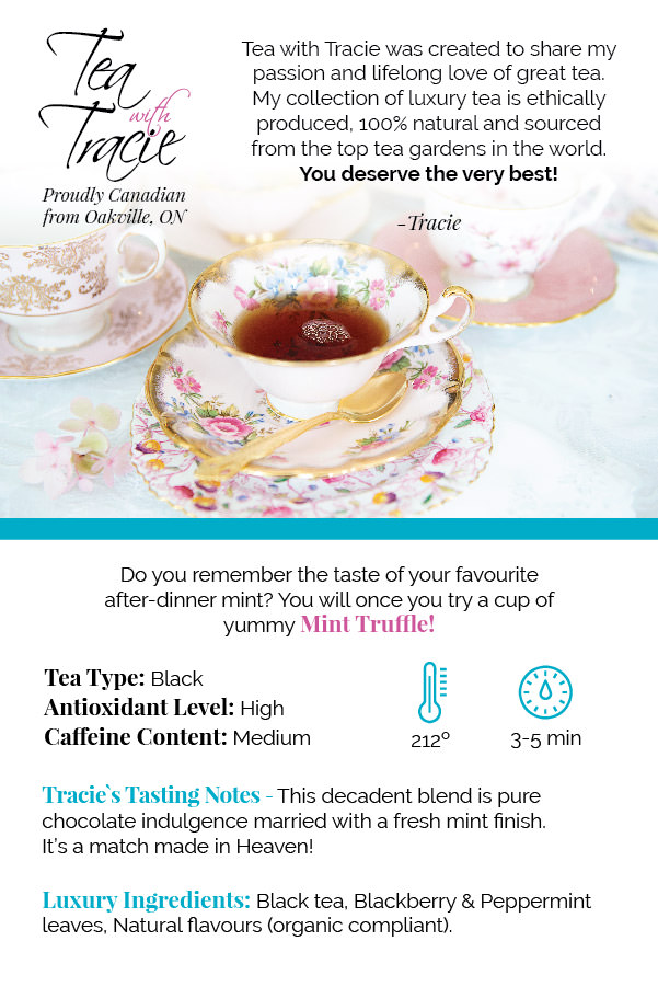 Mint Truffle Black Tea Tasting Notes and Ingredients