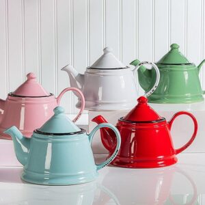 Enamel Look Teapot | 4-Cup