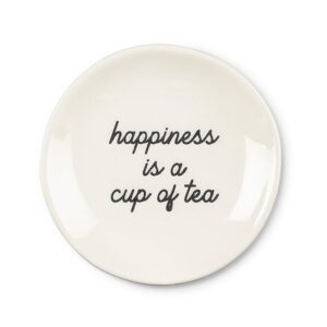 Happiness is a Cup of Tea ceramic tea bag holder